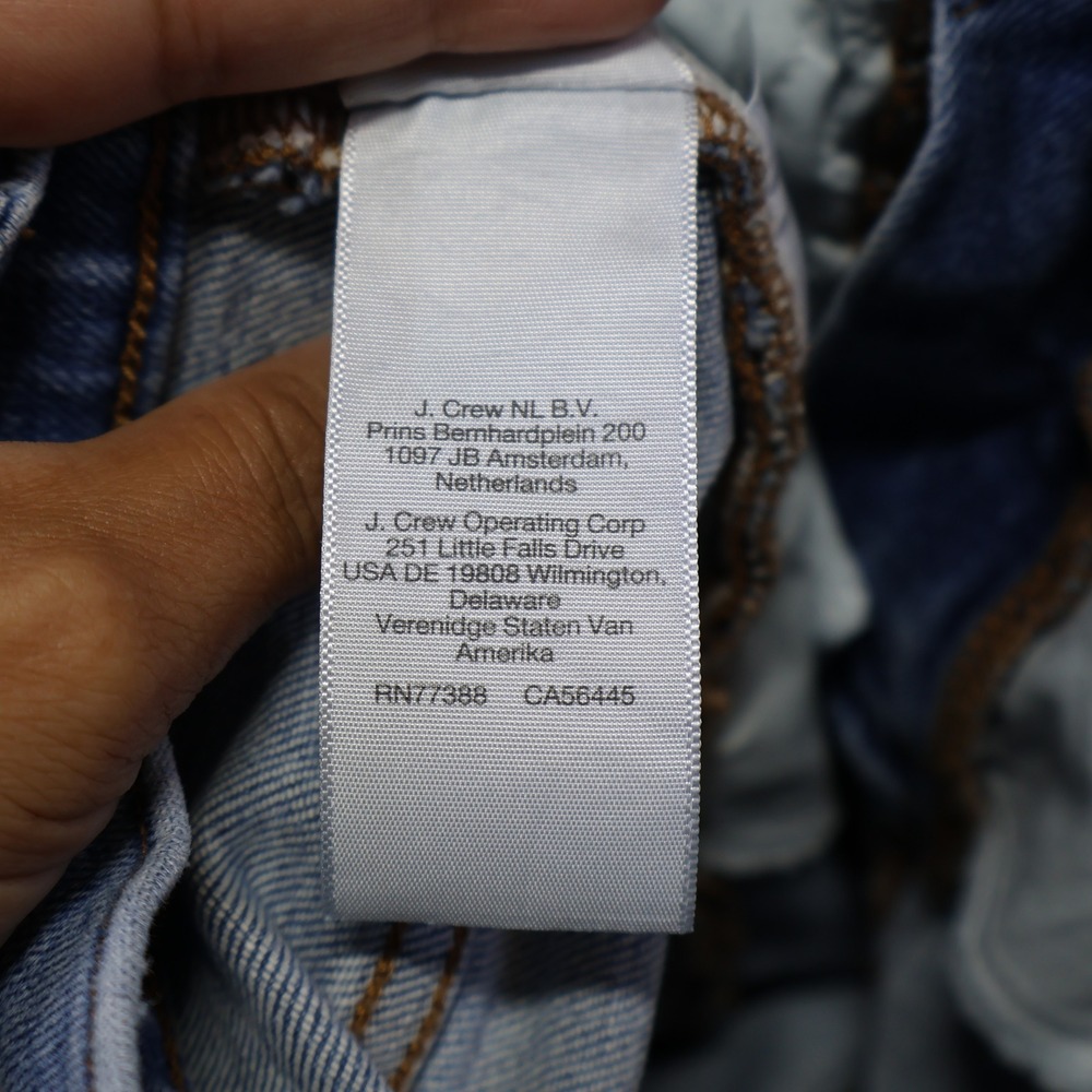Madewell Mid-Rise Kick Out Jeans Blue Raw Hem Cropped Flare Denim 27 - Picture 4 of 11